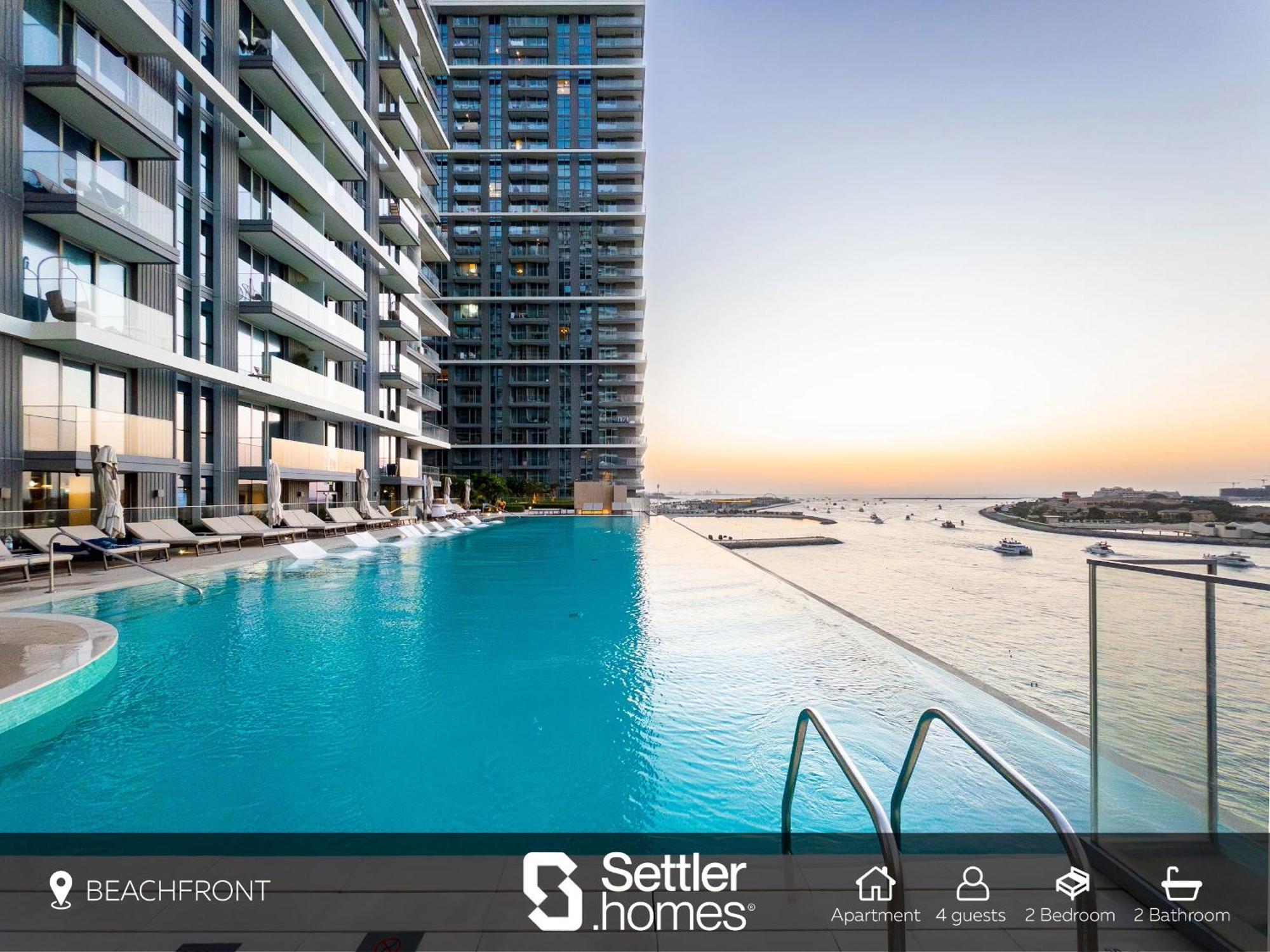 Apartment Beachfront, Perfect Sea View, Private Access, 2-bdr